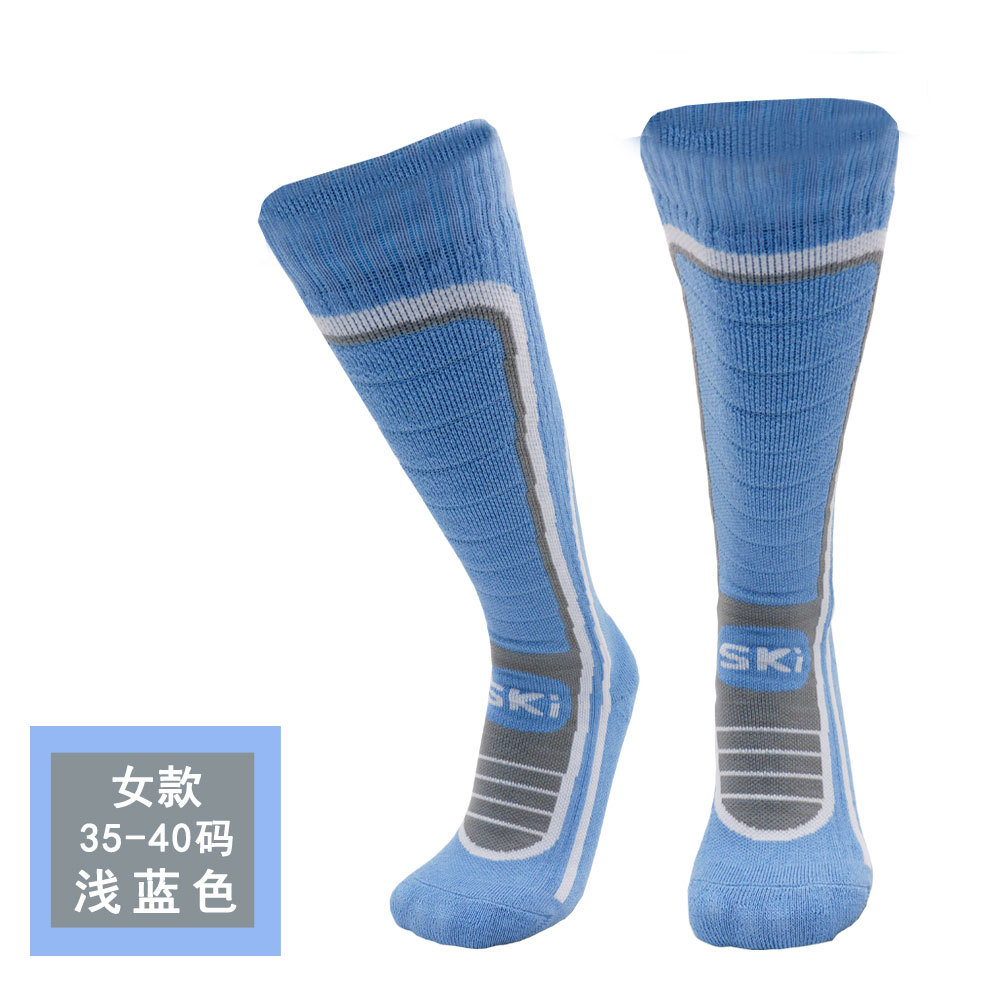 Winter Ski Socks Outdoor Sports Socks Long-barreled Snow Plus Velvet Thick Warm Socks Mountaineering Socks Trekking Socks